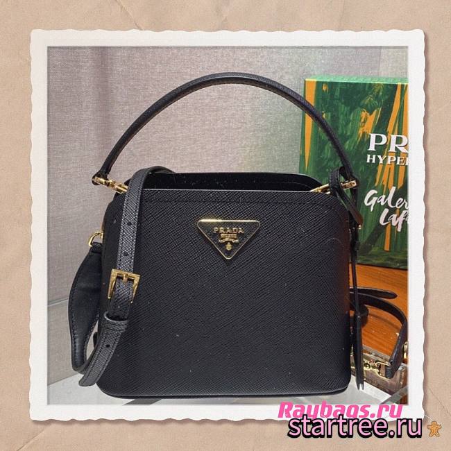 Prada Matinée Micro Saffiano Black Bag - 1BA286 - 21x16.5x9.5cm - 1