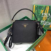 Prada Matinée Micro Saffiano Black Bag - 1BA286 - 21x16.5x9.5cm - 3