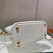 Prada Matinée Micro Saffiano White Bag - 1BA286 - 21x16.5x9.5cm - 3