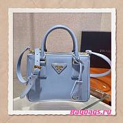 Prada Galleria Saffiano Astral Blue Bag - 1BA906 - 20x15x9.5cm - 1