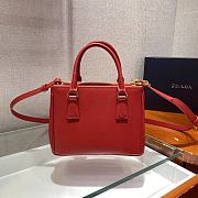 Prada Galleria Saffiano Fiery Red Bag - 1BA906 - 20x15x9.5cm - 3