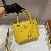Prada Galleria Saffiano Yellow Bag - 1BA906 - 20x15x9.5cm - 4