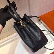 Prada Saffiano Bucket Black Bag - 1BZ032- 22x22x14cm - 3