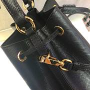 Prada Saffiano Bucket Black Bag - 1BZ032- 22x22x14cm - 5