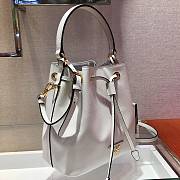 Prada Saffiano Bucket White Bag - 1BZ032- 22x22x14cm - 4