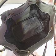 Prada Saffiano Bucket Grey Bag - 1BZ032- 22x22x14cm - 3