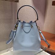 Prada Saffiano Bucket Astral Blue Bag - 1BZ032- 22x22x14cm - 6