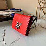 Louis Vuitton Twist Compact Wallet Red - M62934 - 12x 9.5 x 2.5 cm - 2