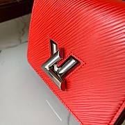 Louis Vuitton Twist Compact Wallet Red - M62934 - 12x 9.5 x 2.5 cm - 3