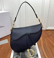 Dior Saddle In Blue Calfskin - M0446C - 25.5 x 20 x 6.5 cm - 1