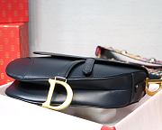 Dior Saddle In Blue Calfskin - M0446C - 25.5 x 20 x 6.5 cm - 5