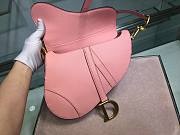 Dior Saddle In Pink Grained Calfskin - M0446C - 25.5 x 20 x 6.5 cm - 3