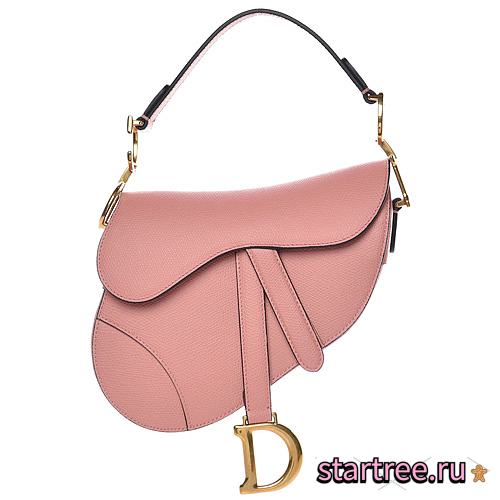 Dior Saddle In Pink Grained Calfskin - M0446C - 25.5 x 20 x 6.5 cm - 1