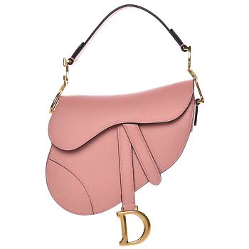 Dior Saddle In Pink Grained Calfskin - M0446C - 25.5 x 20 x 6.5 cm
