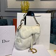 Dior Saddle White Bag - 20x5x15cm - 2