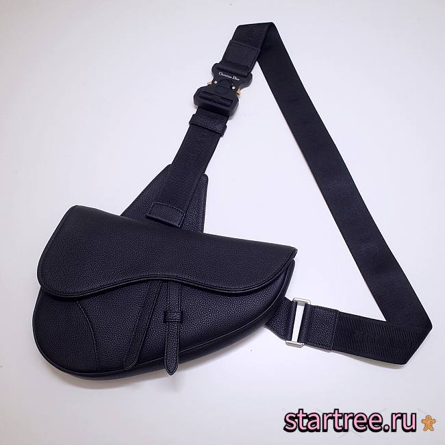 Dior Saddle Black Bag - 20x28.6x5cm - 1