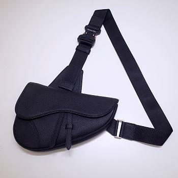 Dior Saddle Black Bag - 20x28.6x5cm