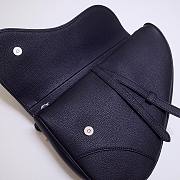 Dior Saddle Black Bag - 20x28.6x5cm - 3