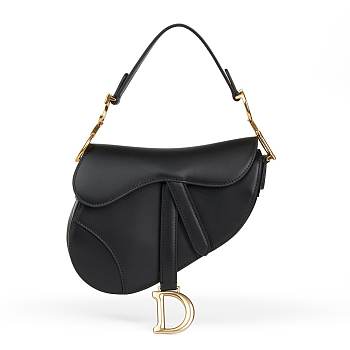 Dior Saddle Black Calfskin bag - 25.5 x 20 x 6.5cm