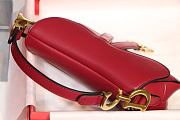 Dior Saddle Red Calfskin bag - 25.5 x 20 x 6.5cm - 2