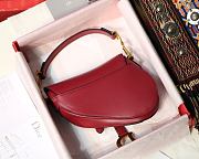 Dior Saddle Red Calfskin bag - 25.5 x 20 x 6.5cm - 6