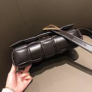 BV Padded Cassette Dark Brown Shoulder Bag Topaz- 26x18x8cm - 6