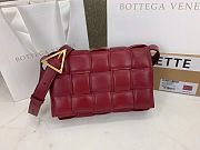 BV Padded Cassette Red Shoulder Bag Topaz- 26x18x8cm - 1