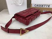 BV Padded Cassette Red Shoulder Bag Topaz- 26x18x8cm - 5