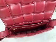 BV Padded Cassette Red Shoulder Bag Topaz- 26x18x8cm - 4