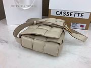 BV Padded Cassette Grey Shoulder Bag Topaz- 26x18x8cm - 4