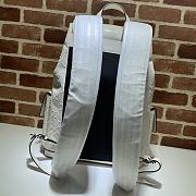 Gucci GG Embossed White Backpack - ‎625770 - 34x41x12cm - 3