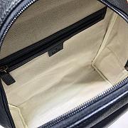 Gucci Print Black Leather Backpack- 547834 - 32x41x18cm - 4