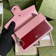 Gucci Red & Pink Super Mini Dionysus Bag - 16.5x10x4.5cm - 2