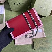 Gucci Red & Pink Super Mini Dionysus Bag - 16.5x10x4.5cm - 6