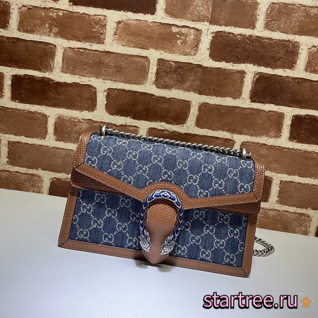 Gucci Denim Dionysus Shoulder Bag - 400249 - 28x18x9cm - 1