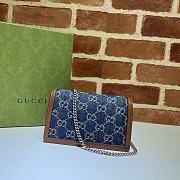 Gucci Denim Dionysus Small Shoulder Bag - 400249 - 16.5x10x4.5cm - 5