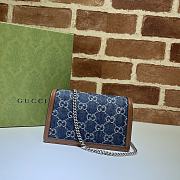 Gucci Denim Dionysus Small Shoulder Bag - 400249 - 16.5x10x4.5cm - 2