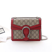 Gucci Dionysus Supreme Mini Red Bag - 421970 - 20x15.5x5cm - 1