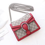 Gucci Dionysus Supreme Mini Red Bag - 421970 - 20x15.5x5cm - 4