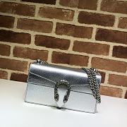 Gucci Dionysus Small Shoulder Bag in Silver- 499623 - 25x13.5x7cm - 1