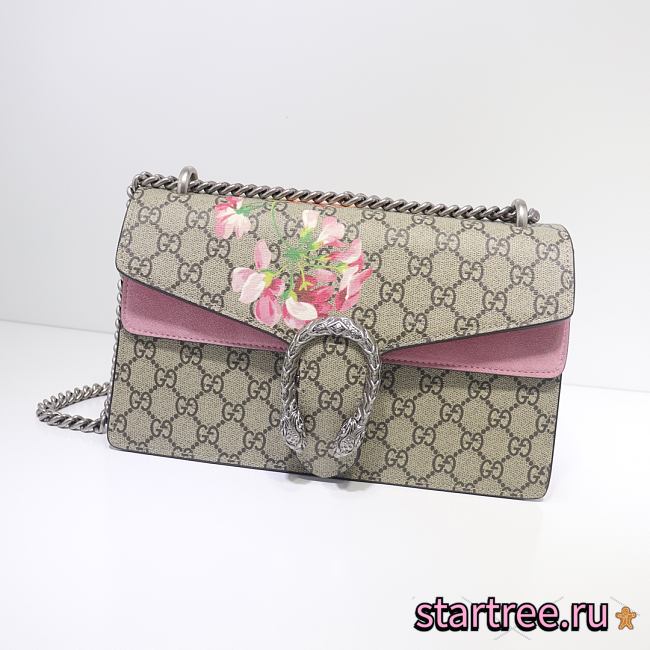 Gucci Dionysus Small GG Blooms Shoulder Bag - 28x18x9cm - 1