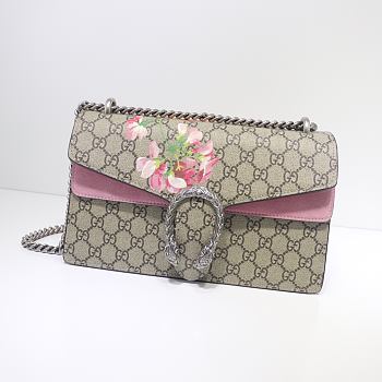 Gucci Dionysus Small GG Blooms Shoulder Bag - 28x18x9cm