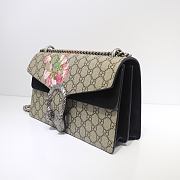 Gucci Dionysus Small GG Blooms Shoulder Black Bag - 28x18x9cm - 5