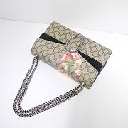 Gucci Dionysus Small GG Blooms Shoulder Black Bag - 28x18x9cm - 3