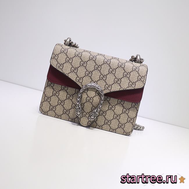 Gucci Dionysus GG Supreme Red Wine Mini bag - 421970 - 20x15.5x5cm - 1