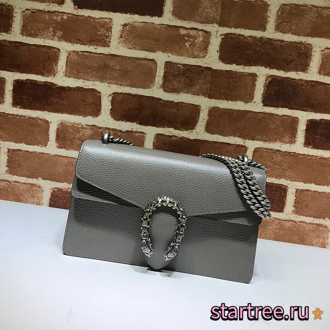 Gucci Grey Dionysus Small Shoulder Bag- 400249 - 28x18x9cm - 1