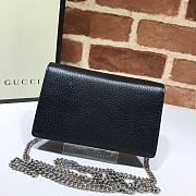 Gucci Dionysus Leather Super Mini Black Bag 476432 - 2