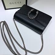 Gucci Dionysus Leather Super Mini Black Bag 476432 - 3