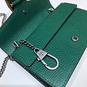 Gucci Dionysus Leather Super Mini Green Bag - 476432 - 16.5x10x4.5cm - 3