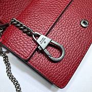 Gucci Dionysus Leather Super Mini Red Bag - 476432 - 16.5x10x4.5cm - 4